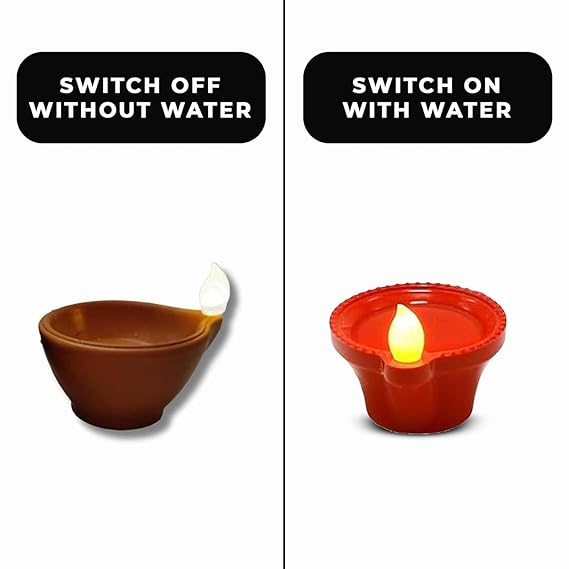 Smokeless Water Senor Diyas ( RE-USABLE & LONG LASTING) ✨