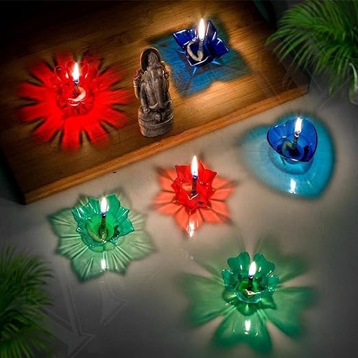 Reusable 3D Reflection Rangoli Diya