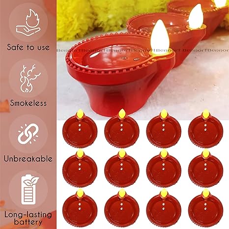 Smokeless Water Senor Diyas ( RE-USABLE & LONG LASTING) ✨