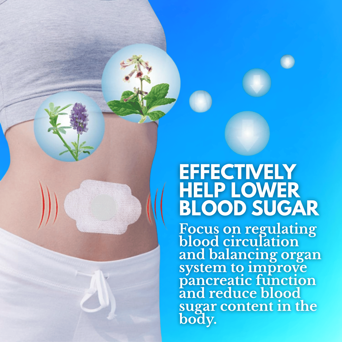 GlucoCare Sugar Control Foot Patches (Buy 1 Get 1 Free)